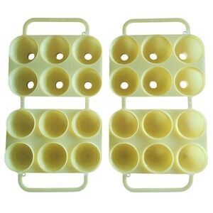 Jello Jiggler Jell-O Shots Shooters Easter Egg Molds Etched Pattern 2 Yellow